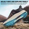 Men’s Orthopedic Breathable Walking Shoes: Arch Support Orthotic Flat Feet Plantar Fasciitis Workout Tennis Shoes, Breathable Soft Heel Spur Athletic Work Exercise Trail Sneakers Brown Size 10.5