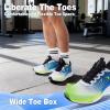 Men’s Orthopedic Road Running Sneakers: Comfortable Casual Arch Supports Plantar Fasciitis Orthotic Sports Athletic Shoes, Flat Feet High Arch Tennis Work Walking Shoes for Foot Heel and Pain Relief(W4-blue White)