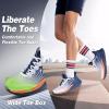 Men’s Orthopedic Road Running Sneakers: Comfortable Casual Arch Supports Plantar Fasciitis Orthotic Sports Athletic Shoes, Flat Feet High Arch Tennis Work Walking Shoes for Foot Heel and Pain Relief(W2-dark Blue)