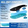 Men’s Orthopedic Road Running Sneakers: Comfortable Casual Arch Supports Plantar Fasciitis Orthotic Sports Athletic Shoes, Flat Feet High Arch Tennis Work Walking Shoes for Foot Heel and Pain Relief(W4-blue White)