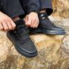 OrthoComfoot Men’s Orthopedic Hiking Boots, Water Resistant Outdoor Walking Shoes for Plantar Fasciitis, Light-Weight Casual Sneakers for Ankle and Foot Pain Relief(W1-black)