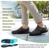 OrthoComfoot Mens Orthopedic Slippers Shoes with Arch Support: Plantar Fasciitis House Slip On Loafers, Comfortable Moccasin Mule Clogs for Indoor Outdoor(W2-brown)