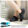 OrthoComfoot Mens Orthopedic Slippers Shoes with Arch Support: Plantar Fasciitis House Slip On Loafers, Comfortable Moccasin Mule Clogs for Indoor Outdoor(W1-black)
