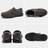 OrthoComfoot Mens Orthopedic Slippers Shoes with Arch Support: Plantar Fasciitis House Slip On Loafers, Comfortable Moccasin Mule Clogs for Indoor Outdoor(W2-brown)