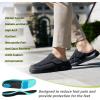 OrthoComfoot Mens Orthopedic Slippers Shoes with Arch Support: Plantar Fasciitis House Slip On Loafers, Comfortable Moccasin Mule Clogs for Indoor Outdoor(Black)