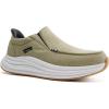 Men’s Orthopedic Comfortable Slip On Shoes with Arch Support: Casual Plantar Fasciitis Orthotic Loafers, Flat Feet Leisure Vintage Flat Canvas Walking Shoes for Foot and Heel Pain Relief(W3-khaki)