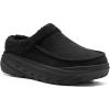 Men’s Orthopedic Diabetic Winter Slippers: Wide Tox Box Comfortable Arch Support Plantar Fasciitis Walking House Clogs Shoes, Orthotic Casual Warm Slip On Loafers for Foot and Heel Pain Relief(K1-black)