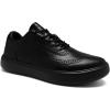Men’s Orthopedic Leather Dress Shoes: Wide Toe Box Comfortable Arch Support Plantar Fasciitis Business Formal Oxford, Orthotics Flat Feet Casual Walking Shoes for Foot and Heel Pain Relief(K1-black)