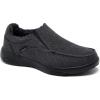 OrthoComfoot Men’s Orthopedic Comfortable Slip-On Shoes with Arch Support, Orthotic Loafers for Plantar Fasciitis, Canvas Leisure Vintage Flat Walking Shoes for Foot and Heel Pain Relief(W2a-black ( Built-in Fleece Lining ))