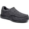 imageOrthoComfoot Mens Orthopedic Slippers Shoes with Arch Support Plantar Fasciitis House Slip On Loafers Comfortable Moccasin Mule Clogs for Indoor OutdoorW1black