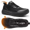 OrthoComfoot Orthopedic Diabetic Men’s Wide Shoes: Comfortable Arch Support Running Sneakers, Plantar Fasciitis Wide Toe Box Work Tennis Outdoor Walking Shoes for Swollen Feet, Heel Pain(K1-black)