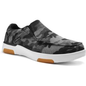 OrthoComfoot Men’s Orthopedic Comfortable Slip-On Shoes with Arch Support, Orthotic Loafers for Plantar Fasciitis, Canvas Leisure Vintage Flat Walking Shoes for Foot and Heel Pain Relief(W13-camouflage)
