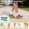 Men’s Orthopedic Diabetic Wide Toe Box Walking Shoes: Comfortable Arch Support Plantar Fasciitis Orthotics Sport Shoes, Swollen Feet Casual Running Tennis Sneakers for Foot and Heel Pain Relief(K3-grey Orange)