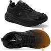 Men’s Orthopedic Diabetic Wide Toe Box Walking Shoes: Comfortable Arch Support Plantar Fasciitis Orthotics Sport Shoes, Swollen Feet Casual Running Tennis Sneakers for Foot and Heel Pain Relief(K1-black)