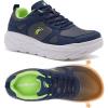 Men’s Orthopedic Diabetic Wide Toe Box Walking Shoes: Comfortable Arch Support Plantar Fasciitis Orthotics Sport Shoes, Swollen Feet Casual Running Tennis Sneakers for Foot and Heel Pain Relief(K2-dark Blue)