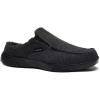 OrthoComfoot Men’s Orthopedic Slip-On Loafers Walking Shoes with Arch Support: Casual Plantar Fasciitis Slippers for Flat Feet, Comfortable Orthotic Shoes for Foot and Heel Pain Relief(W2a-black( Built-in Fleece Lining ))