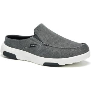 OrthoComfoot Men’s Orthopedic Slip-On Loafers Walking Shoes with Arch Support: Casual Plantar Fasciitis Slippers for Flat Feet, Comfortable Orthotic Shoes for Foot and Heel Pain Relief(W7-dark Grey)