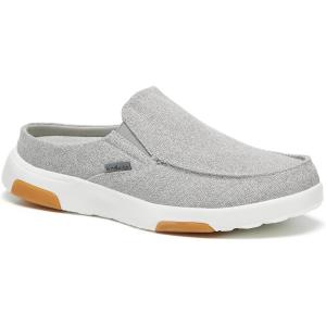 OrthoComfoot Men’s Orthopedic Slip-On Loafers Walking Shoes with Arch Support: Casual Plantar Fasciitis Slippers for Flat Feet, Comfortable Orthotic Shoes for Foot and Heel Pain Relief(W8-silvery Grey)