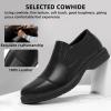 Men’s Orthopedic Business Leather Dress Shoes: Comfortable Arch Support Plantar Fasciitis Formal Tuxedo Oxford, Casual Fashion Modern Wingtip Slip On Loafers for Foot and Ankle Pain Relief(W1-black)