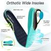 Men’s Orthopedic Diabetic Wide Walking Shoes: Comfortable Plantar Fasciitis Fashion Sneakers with Arch Support, Casual Hammer Toes Swollen Tennis Work Sports Shoes for Heel and Foot Pain Relief(K3-dark Blue)