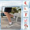 Men’s Orthopedic Slip On Walking Shoes: Comfortable Plantar Fasciitis Arch Support Orthotic Loafers, Flat Feet Casual Vintage Flat Canvas Shoes for Foot and Heel Pain Relief(W2-light Grey)