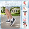 Men’s Orthopedic Slip On Walking Shoes: Comfortable Plantar Fasciitis Arch Support Orthotic Loafers, Flat Feet Casual Vintage Flat Canvas Shoes for Foot and Heel Pain Relief(W1-denim)