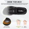Men’s Orthopedic Wide Leather Dress Shoes: Diabetic Arch Support Plantar Fasciitis Comfortable Casual Walking Shoes, Orthotic Flat Feet Work Tennis Sneakers for Swollen Feet and Heel Pain Relief(K1-black)