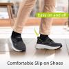 OrthoComfoot Men’s Orthopedic Slip On Loafers: Comfortable Arch Support Loafers for Plantar Fasciitis, Orthotic Flat Feet Casual Walking Shoes for Foot and Heel Pain Relief(W2-black)