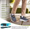 OrthoComfoot Men’s Orthopedic Slip On Loafers: Comfortable Arch Support Loafers for Plantar Fasciitis, Orthotic Flat Feet Casual Walking Shoes for Foot and Heel Pain Relief(W1-denim)