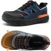 Men’s Orthopedic Diabetic Walking Shoes: Wide Tox Box Comfortable Arch Support Plantar Fasciitis Orthotics Heel Spur Shoes, Swollen Feet Casual Fashion Sneakers for Foot and Heel Pain Relief(K2-dark Blue)