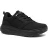 Men’s Orthopedic Diabetic Wide Walking Shoes: Comfortable Plantar Fasciitis Fashion Sneakers with Arch Support, Casual Hammer Toes Swollen Tennis Work Sports Shoes for Heel and Foot Pain Relief(K1-black)