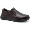 OrthoComfoot Men’s Orthopedic Leather Dress Walking Shoes: Comfortable Plantar Fasciitis Oxfords with Arch Support, Business Diabetic Slip-On Loafers for Foot and Heel Pain Relief(W2-coffee)