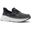 OrthoComfoot Men’s Orthopedic Slip On Loafers: Comfortable Arch Support Loafers for Plantar Fasciitis, Orthotic Flat Feet Casual Walking Shoes for Foot and Heel Pain Relief(W2-black)