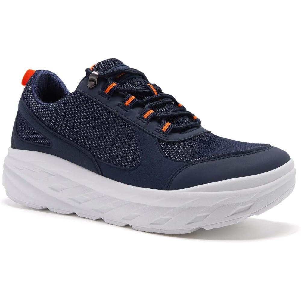 imageOrthoComfoot Mens Orthopedic Diabetic Wide Walking Shoes Comfortable Plantar Fasciitis Fashion Sneakers with Arch Support for Swollen Casual Hammer Toes Shoes for Foot and Heel Pain ReliefK4indigo