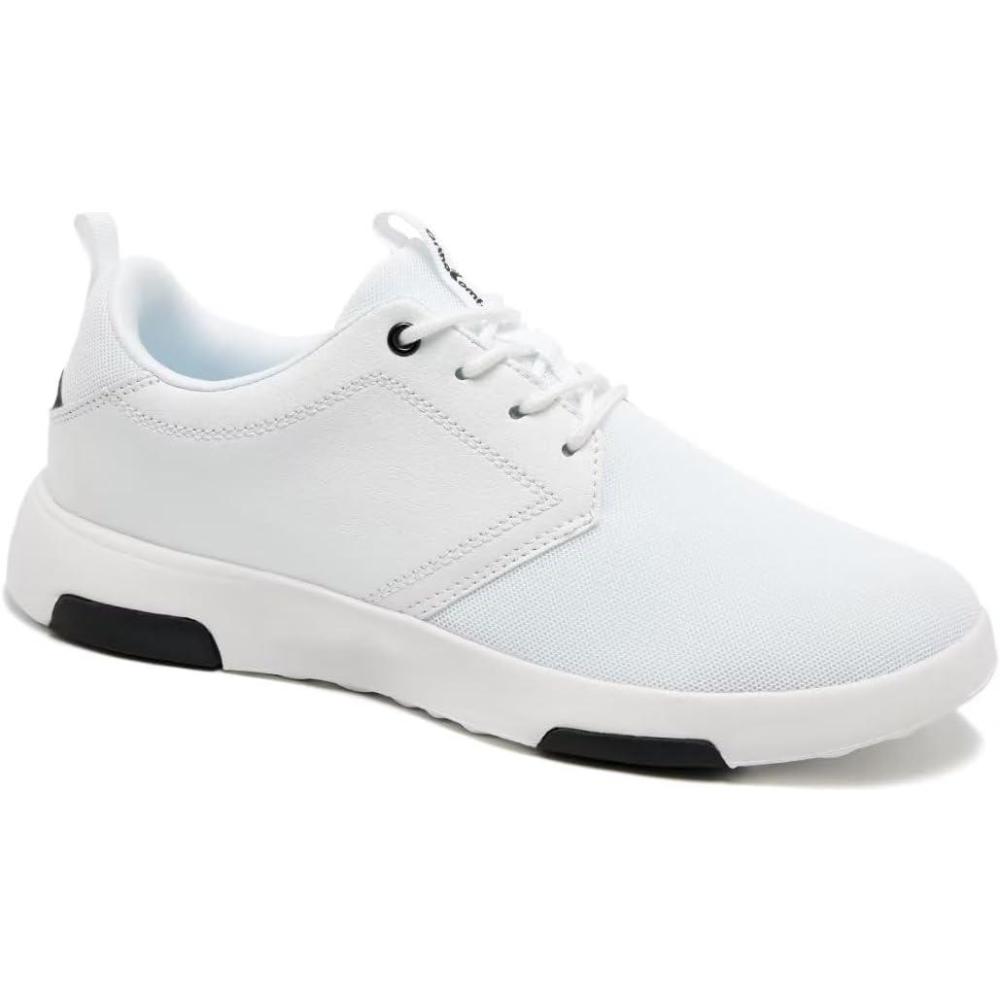 imageOrthoComfoot Mens Orthopedic Fashion Sneakers with Arch Support Comfortable Plantar Fasciitis Walking Shoes Casual Breathable Flat Feet Shoes for Foot and Heel Pain ReliefW5white