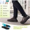 Men’s Orthopedic Leather Dress Walking Shoes: Comfortable Orthotic Plantar Fasciitis Oxford Shoes with Arch Support, Flat Feet Casual Business Slip-On Loafers for Foot and Heel Pain Relief(W2-brown)