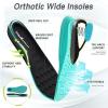 OrthoComfoot Men’s Orthopedic Diabetic Wide Running Shoes: Comfortable Arch Support Plantar Fasciitis Sports Sneakers, Casual Orthotic Swollen Tennis Work Walking Shoes for Foot and Heel Pain Relief(K1-black)