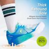 OrthoComfoot Men’s Orthopedic Diabetic Wide Running Shoes: Comfortable Arch Support Plantar Fasciitis Sports Sneakers, Casual Orthotic Swollen Tennis Work Walking Shoes for Foot and Heel Pain Relief(K3-azure Blue)