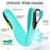OrthoComfoot Men’s Orthopedic Diabetic Wide Running Shoes: Comfortable Arch Support Plantar Fasciitis Sports Sneakers, Casual Orthotic Swollen Tennis Work Walking Shoes for Foot and Heel Pain Relief(K3-azure Blue)