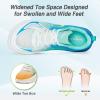 OrthoComfoot Men’s Orthopedic Diabetic Wide Running Shoes: Comfortable Arch Support Plantar Fasciitis Sports Sneakers, Casual Orthotic Swollen Tennis Work Walking Shoes for Foot and Heel Pain Relief(K3-azure Blue)