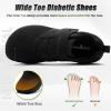 OrthoComfoot Men’s Orthopedic Diabetic Wide Walking Shoes: Comfortable Cushion Arch Support Plantar Fasciitis Sneakers, Orthotic High Arch Swollen Feet Adjustable Work Shoes for Ankle and Heel Pain(K1-black)