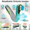 OrthoComfoot Men’s Orthopedic Diabetic Wide Walking Shoes: Comfortable Cushion Arch Support Plantar Fasciitis Sneakers, Orthotic High Arch Swollen Feet Adjustable Work Shoes for Ankle and Heel Pain(K2-gray)