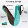 OrthoComfoot Men’s Orthopedic Wide Leather Dress Walking Shoes: Diabetic Plantar Fasciitis Arch Support Comfortable Sneakers, Business Work Adjustable Fit Orthotic Casual Heel Foot Pain Relief Oxfords(K2-brown)