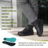 OrthoComfoot Men’s Orthopedic Wide Leather Dress Walking Shoes: Diabetic Plantar Fasciitis Arch Support Comfortable Sneakers, Business Work Adjustable Fit Orthotic Casual Heel Foot Pain Relief Oxfords(K1-black)