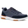 OrthoComfoot Men’s Orthopedic Arch Support Walking Shoes: Comfortable Cushioned Plantar Fasciitis Relief Shoes, Breathable Orthotic Fashion Sneakers for Foot and Heel Pain(W3-denim)