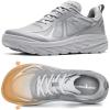 OrthoComfoot Men’s Orthopedic Diabetic Wide Running Shoes: Comfortable Arch Support Plantar Fasciitis Sports Sneakers, Casual Orthotic Swollen Tennis Work Walking Shoes for Foot and Heel Pain Relief(K2-gray)