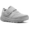 OrthoComfoot Men’s Orthopedic Diabetic Wide Walking Shoes: Comfortable Cushion Arch Support Plantar Fasciitis Sneakers, Orthotic High Arch Swollen Feet Adjustable Work Shoes for Ankle and Heel Pain(K2-gray)