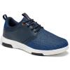 OrthoComfoot Men’s Orthopedic Fashion Sneakers with Arch Support: Comfortable Plantar Fasciitis Walking Shoes, Casual Breathable Flat Feet Shoes for Foot and Heel Pain Relief(W2-blue)