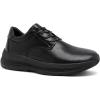 OrthoComfoot Men’s Orthopedic Leather Dress Walking Shoes: Comfortable Arch Support Business Work Oxfords for Plantar Fasciitis, Orthotic Casual Thick Sole Sneakers for Foot and Heel Pain Relief(W1-black)