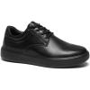 OrthoComfoot Men’s Orthopedic Leather Dress Walking Shoes: Comfortable Plantar Fasciitis Sneakers with Arch Support for, Orthotic Casual Business Work Shoes for Foot and Heel Pain Relief(W1-black)